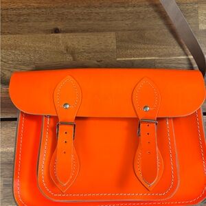 The Cambridge Satchel Company Bright Neon Orange Satchel Bag